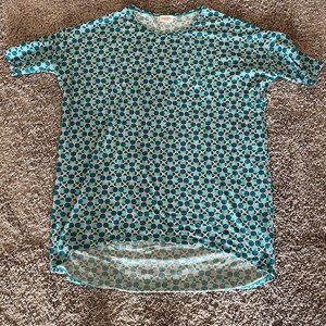 Light Blue and Pink Minnie Mouse LuLaRoe Irma